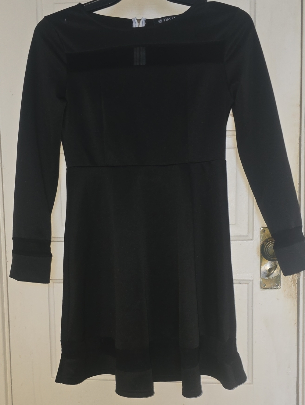 Black A-line Long-Sleeve Dress - Classic Women's Dress